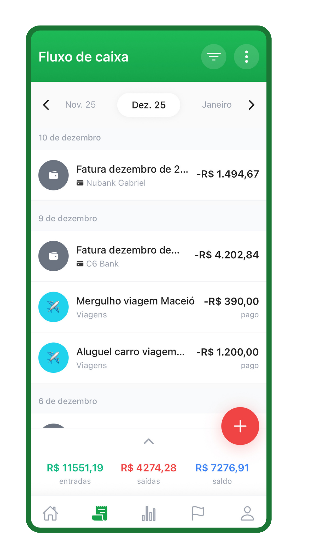 Fluxo de Caixa ContAI