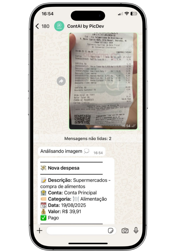 Usando o ContAI